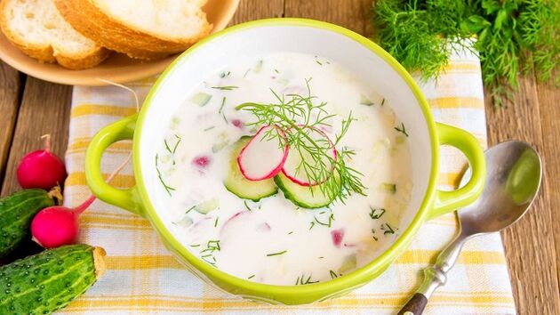 cum să gătești okroshka pe dieta Dukan